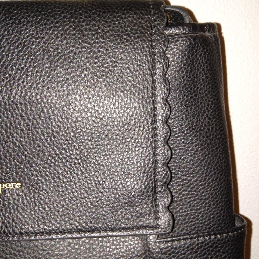 Nanette Lepore Black Leather Backpack Bag/Purse NWOT - Picture 3 of 3
